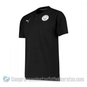 Camiseta Polo del Manchester City 19-20 Negro